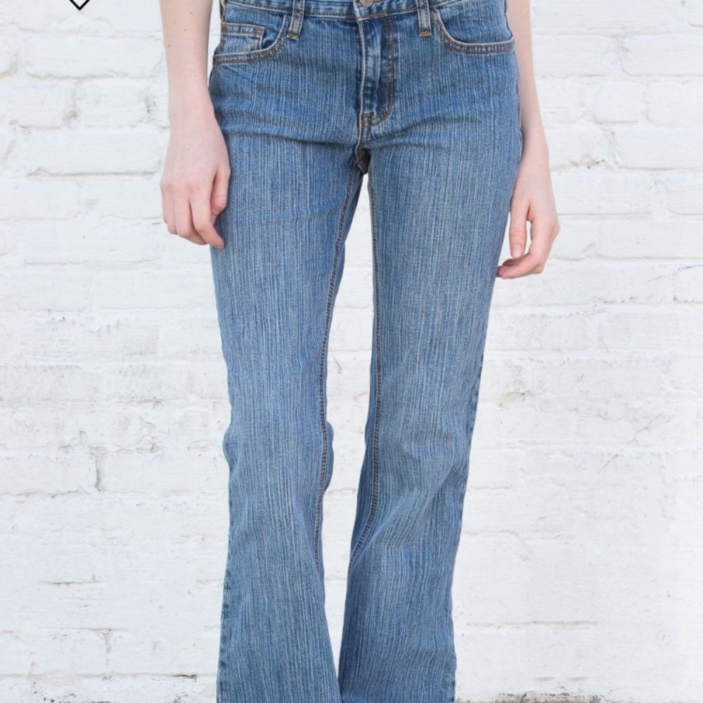 brandy brielle 90s low rise flare jeans